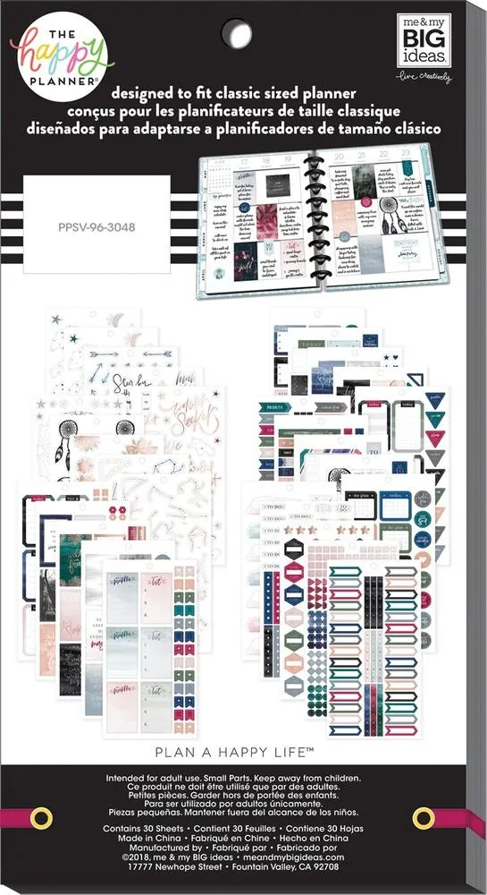 Happy Planner Free Spirit Boho Value Pack stickers 936