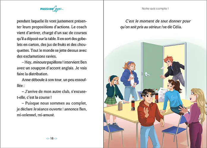 Frigobloc Passion Gym Le défi Tome 6 roman dès 9 ans