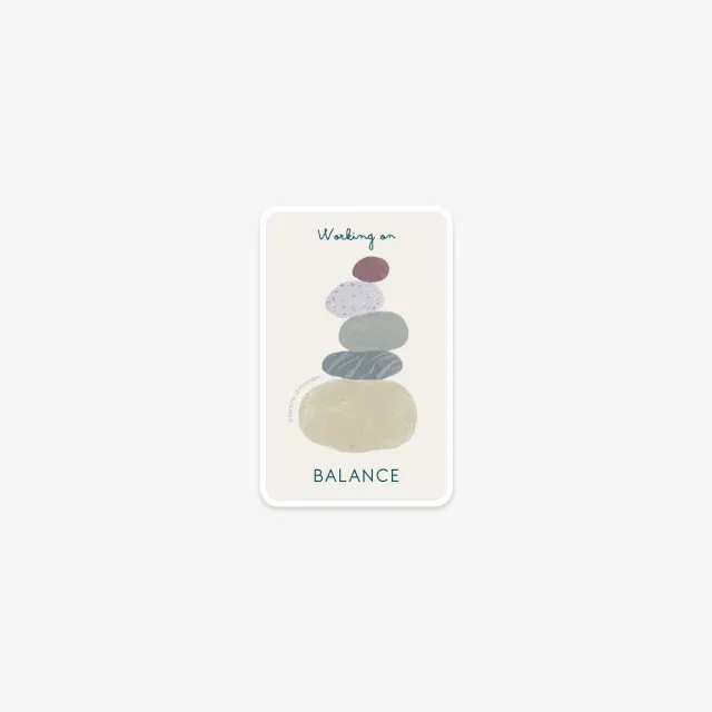Kartotek Rock Balance sticker vinyle pierres