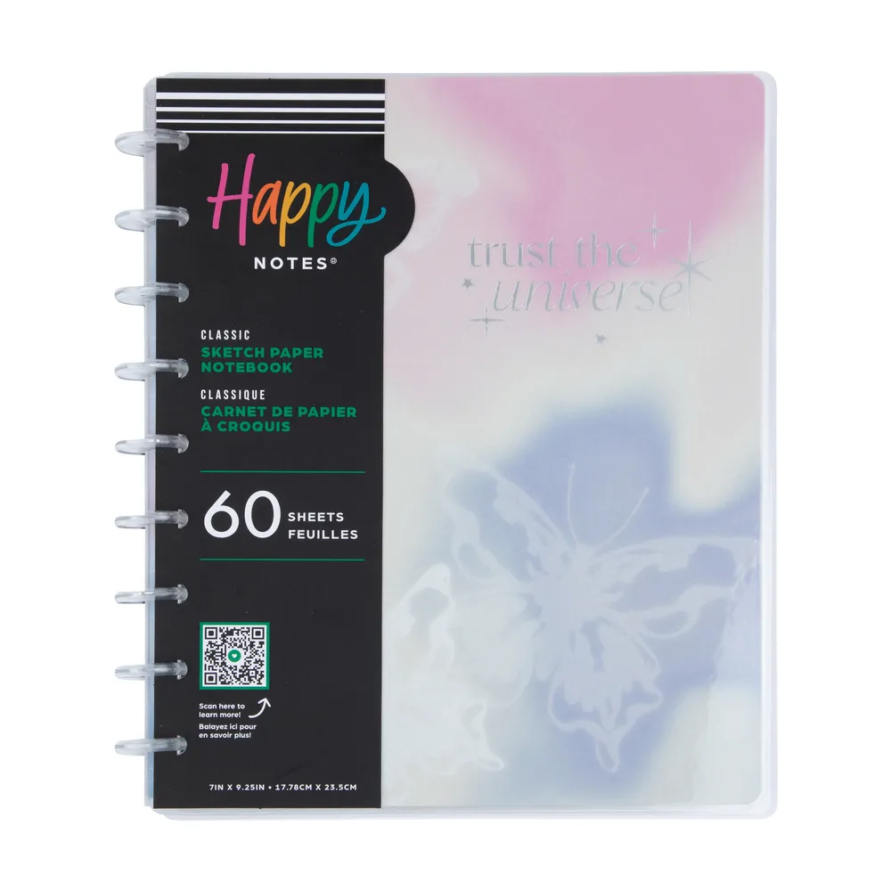 Happy Planner Trust Universe carnet Classic pages blanches uni