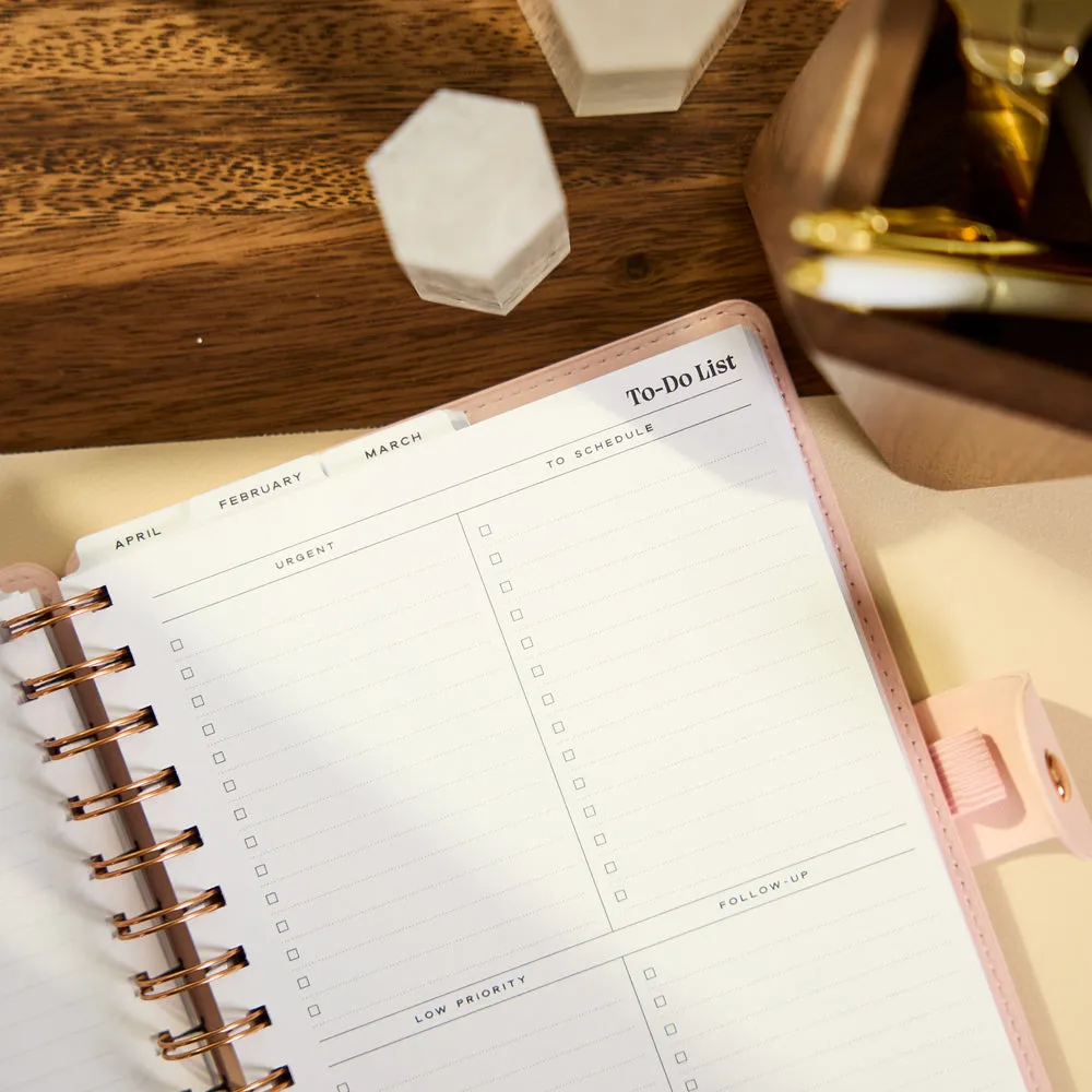 Happy Planner Citrine 2027 Blush agenda A5 pro lundi