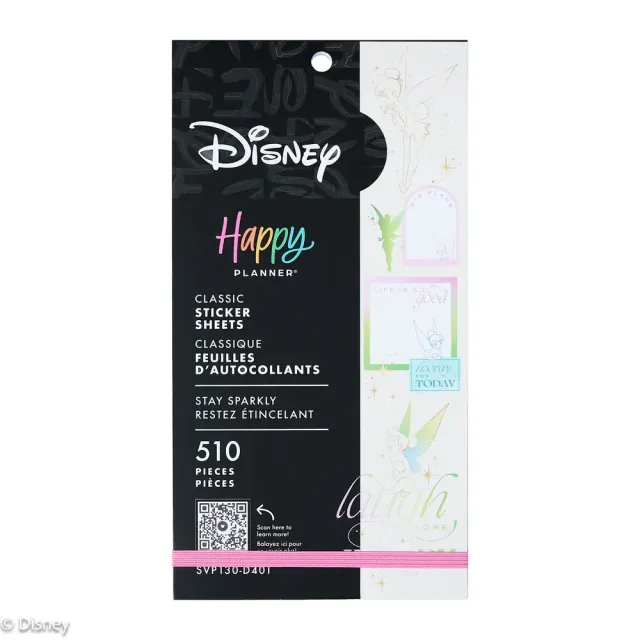 Happy Planner Tinker Bell Stay Sparkly stickers 30 planches