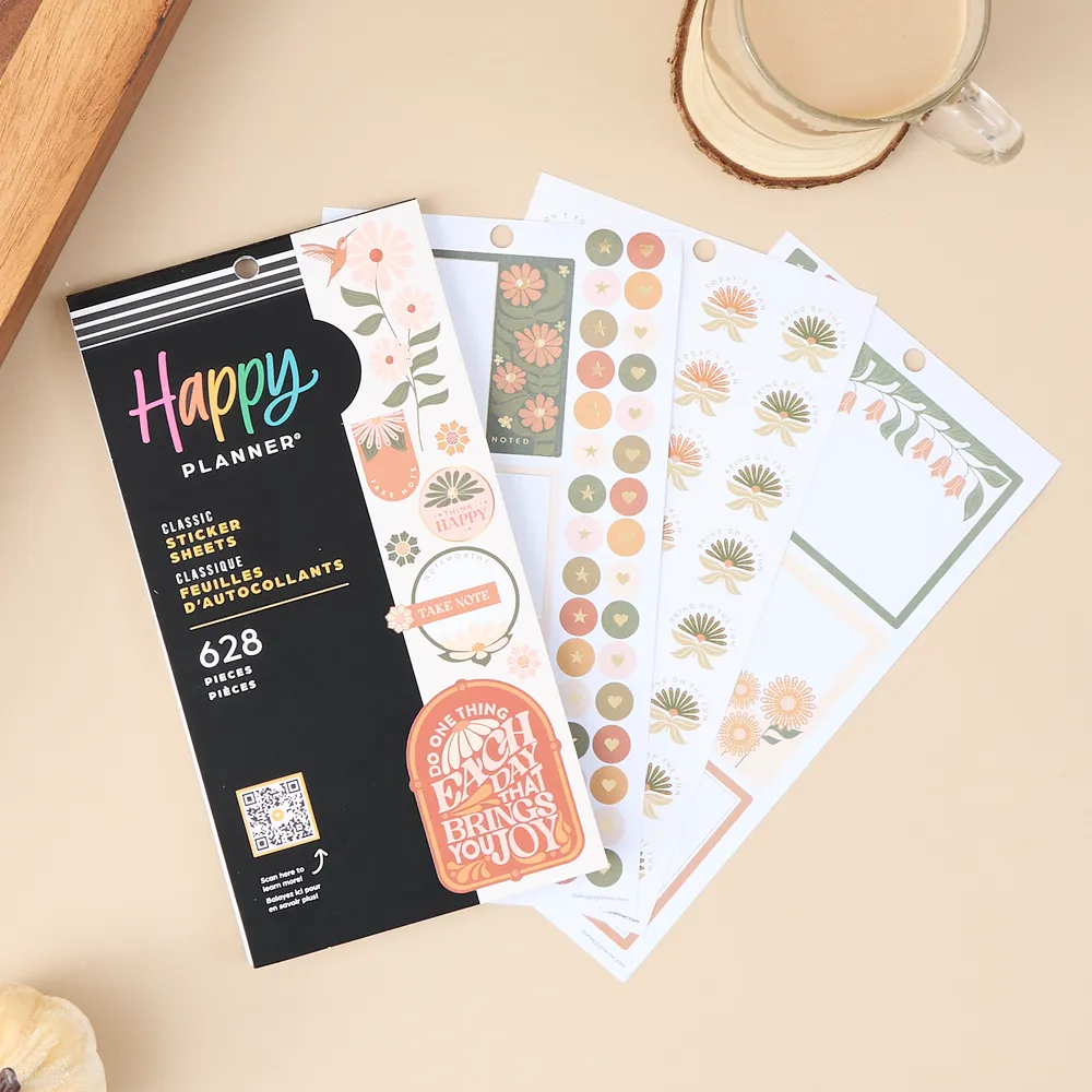 Happy Stickers Desert Rose Classic carnet 628