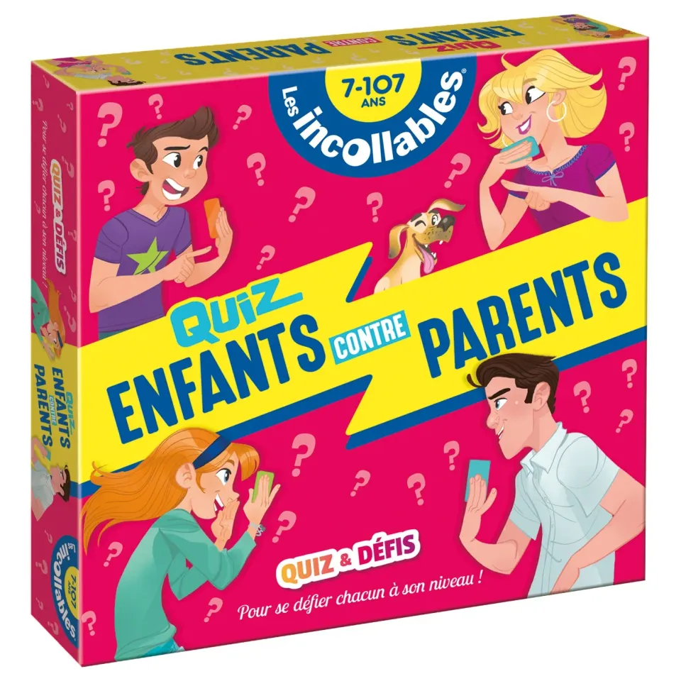 Frigobloc Incollables Famille boîte quiz enfants vs parents 540 quiz