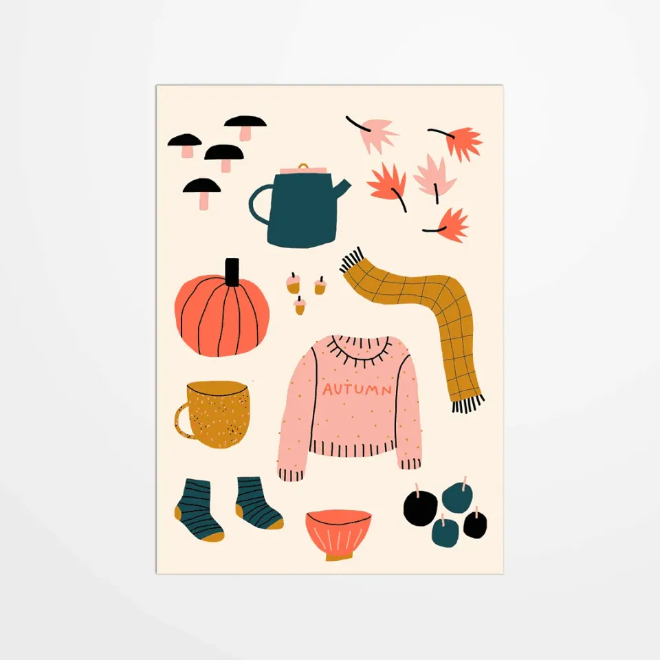 My365 Jennifer Bouron Automne carte postale