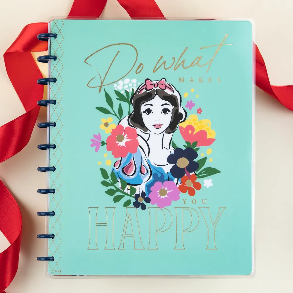 Happy Planner Disney Blanche Neige carnet ligné pointillé Big 60 feuilles