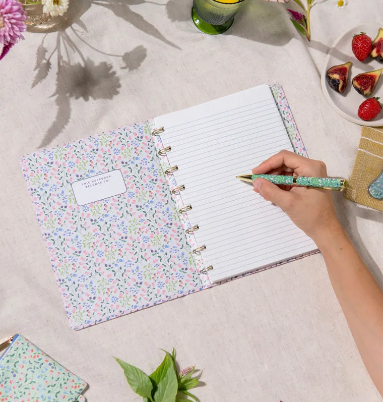 Filofax Meadow A5 carnet ligné rose rechargeable