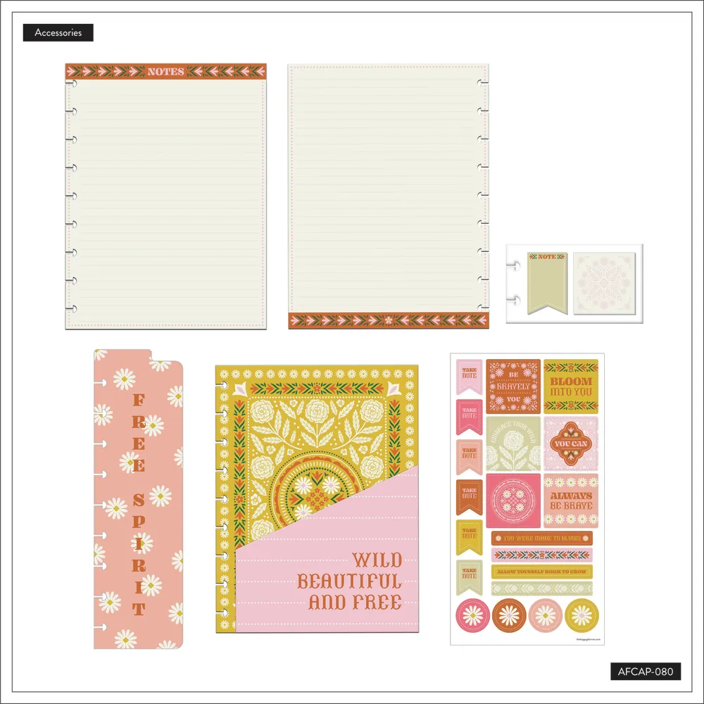 Happy Planner Western Wildflower pack accessoires Classic