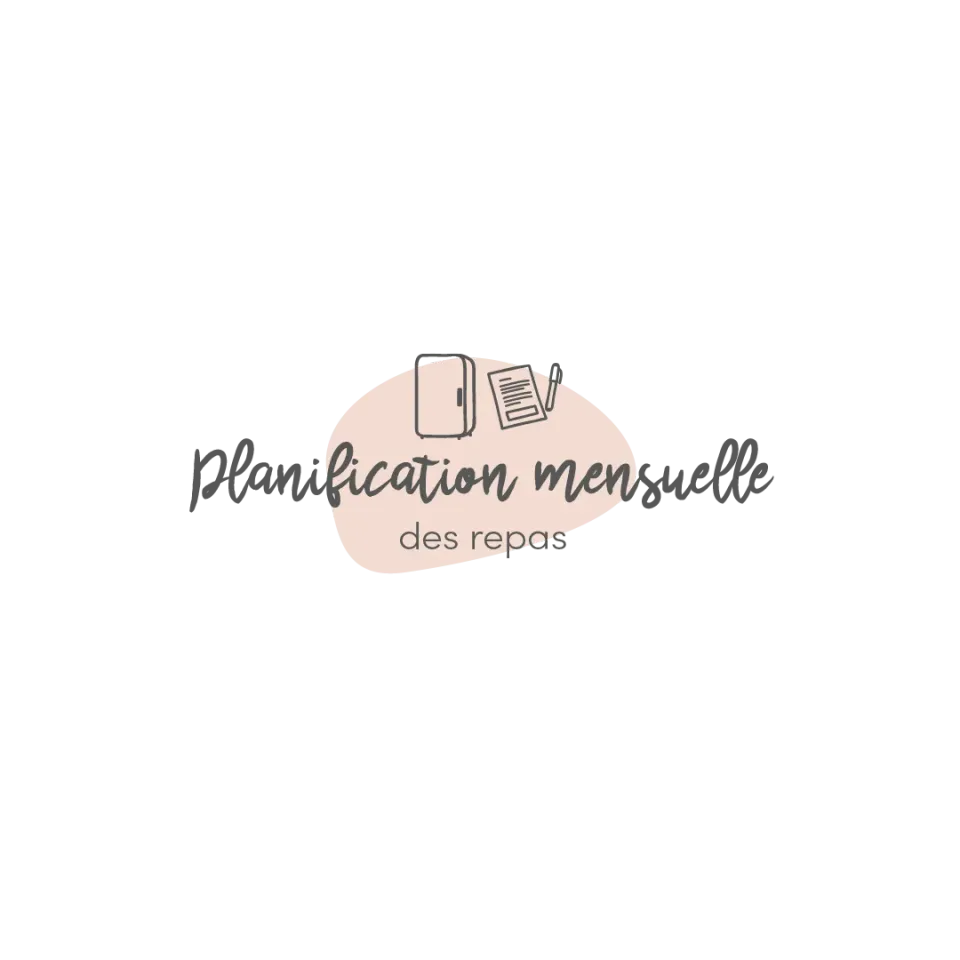Les Belles Combines Planification mensuelle des repas menu français à imprimer