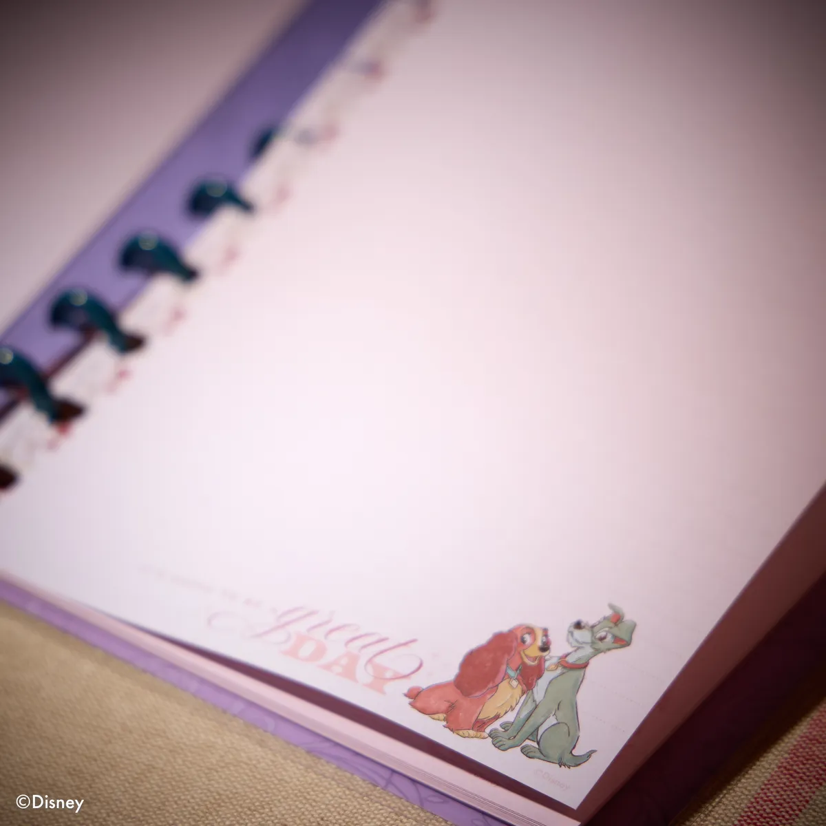 Happy Planner Disney Belle et Clochard recharge Classic pointillée 40 feuilles