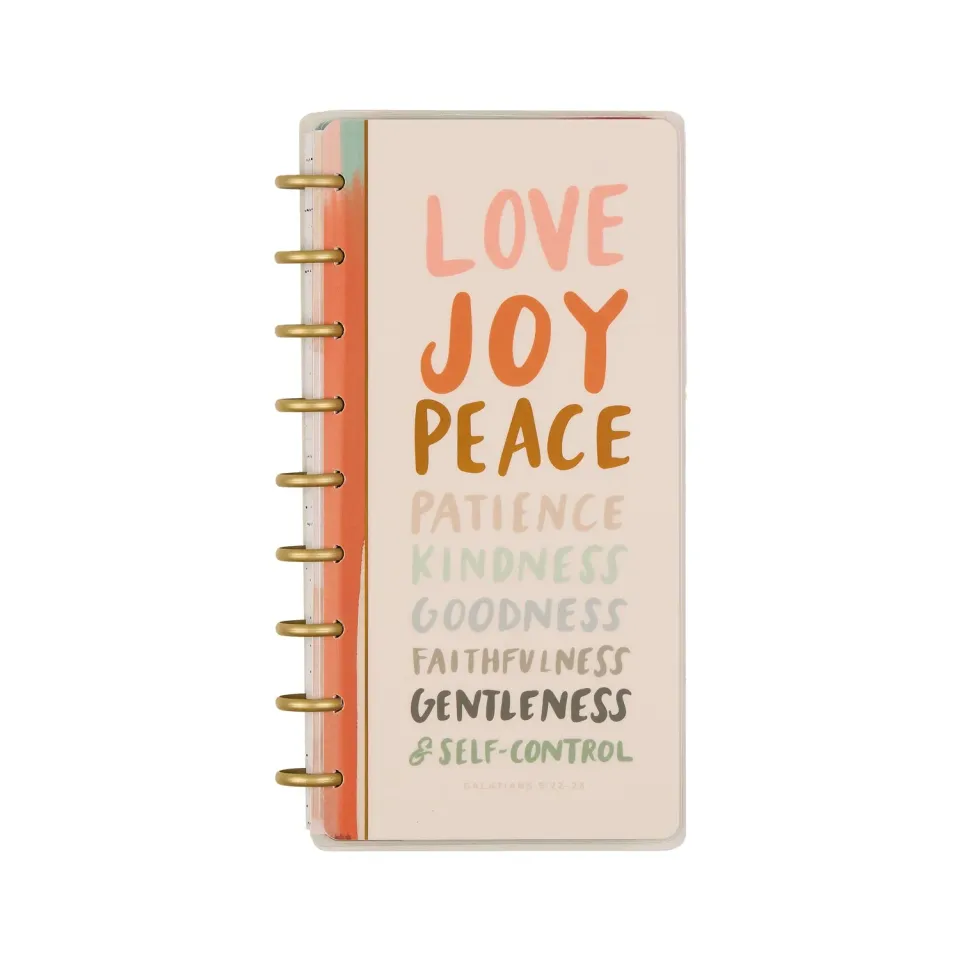 Happy Planner Watercolor Grace 2026 Skinny Classic agenda horizontal 12 mois