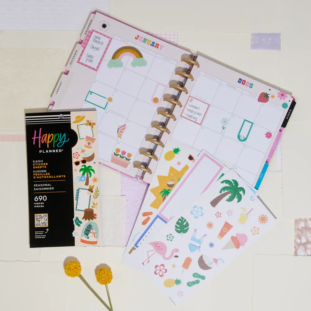Happy Planner Everyday Seasonal stickers value pack 690 saisons