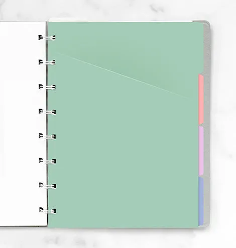 Filofax Notebook A5 intercalaires pastel