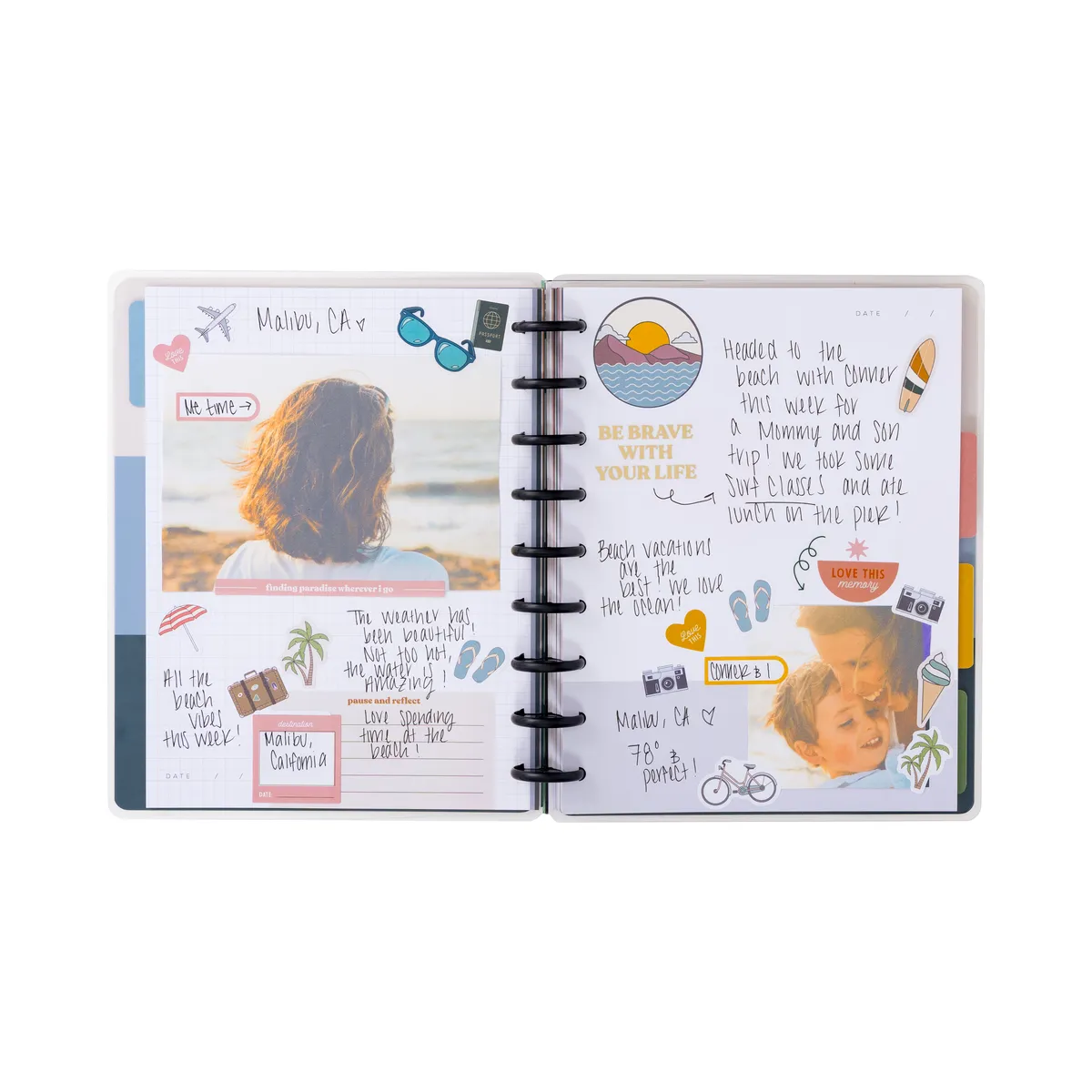 Happy Planner See the World journal photo Classic 80 feuilles