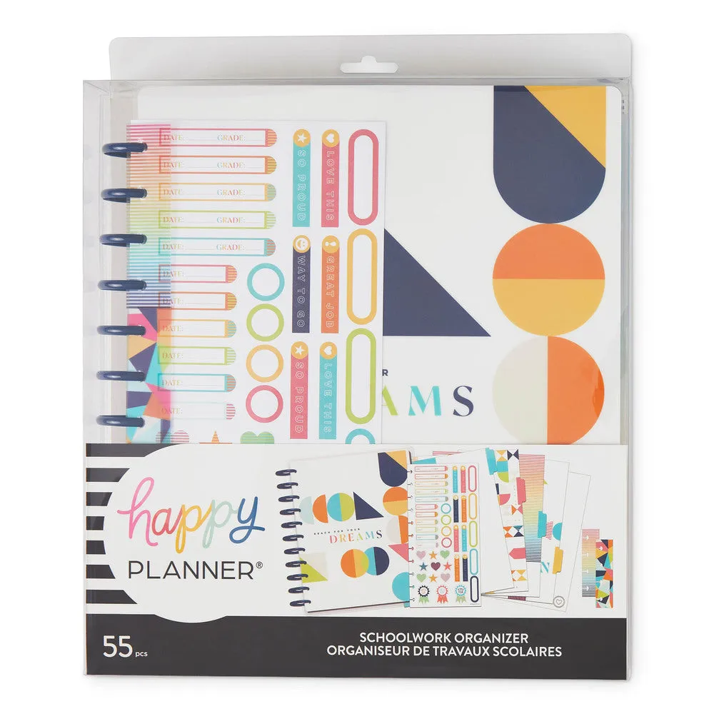Happy Planner Fun Geo organiseur scolaire à anneaux