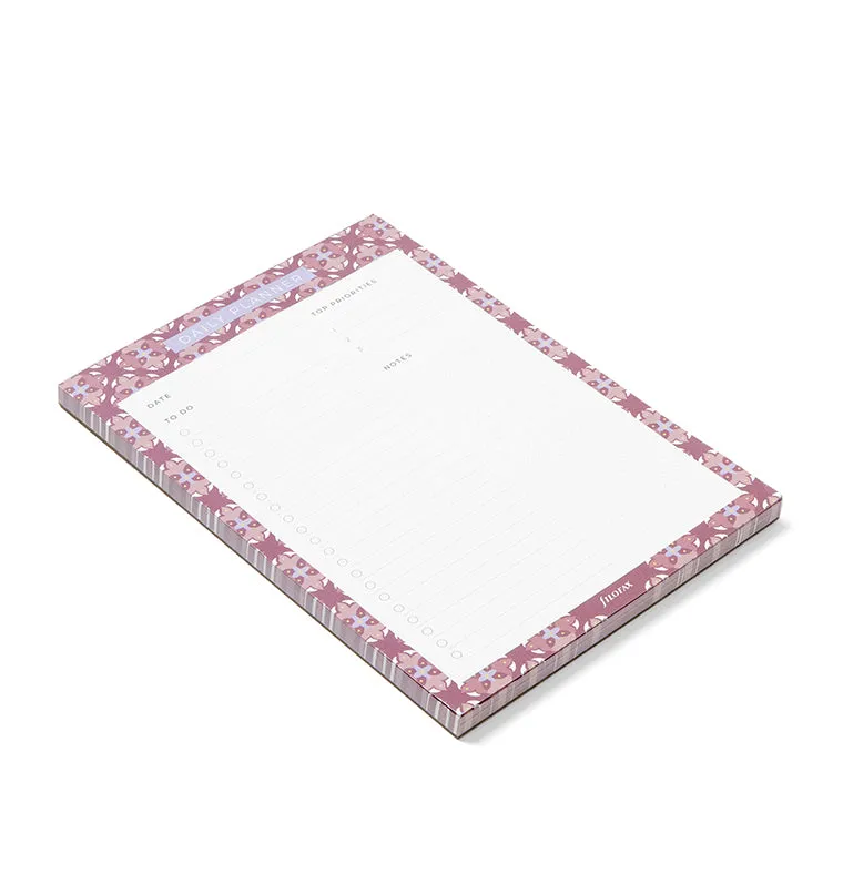 Filofax Mediterranean bloc journalier magnétique 60 feuilles