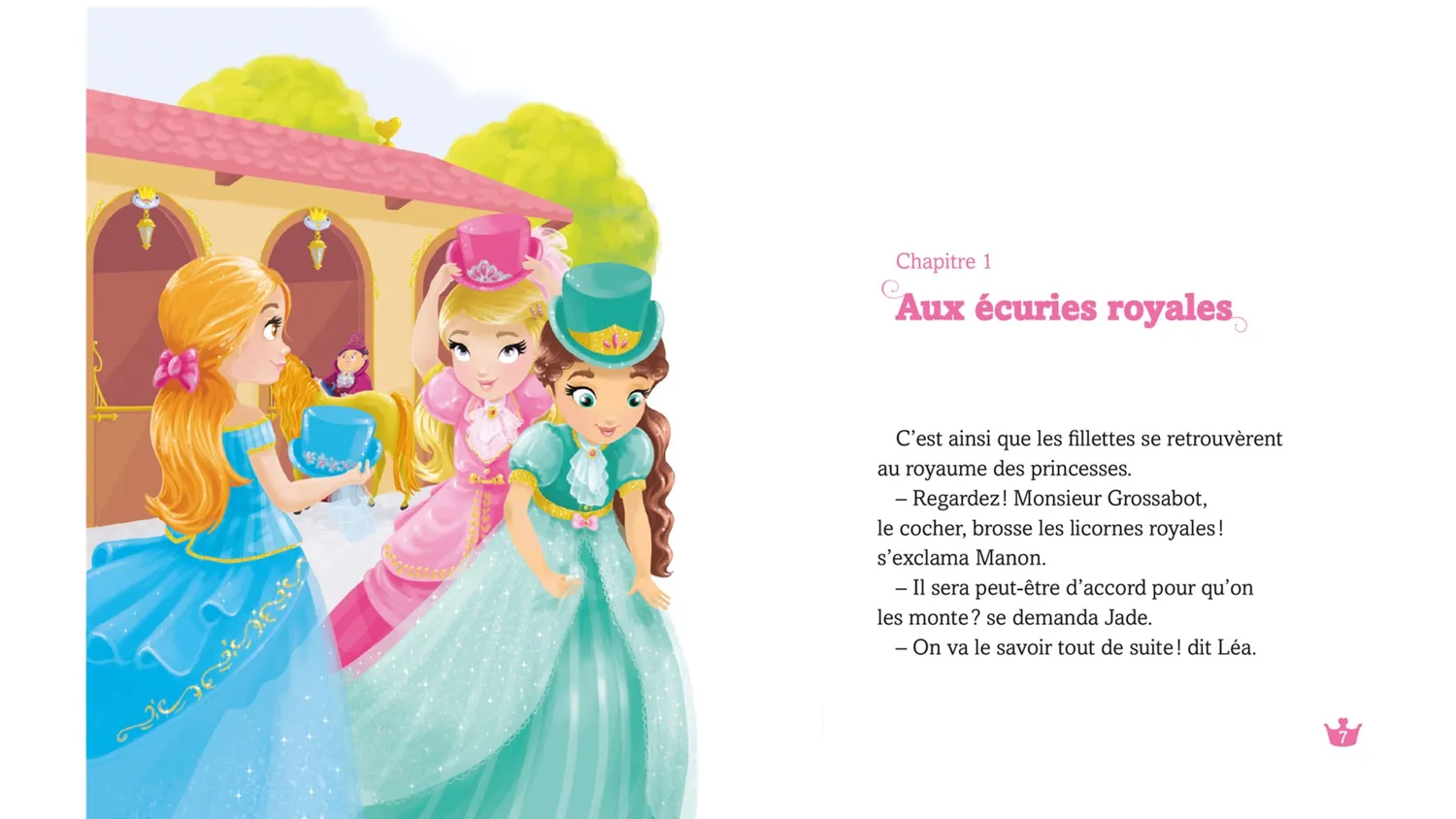 Une, deux, trois Princesses Au secours de la sirène roman dès 6 ans