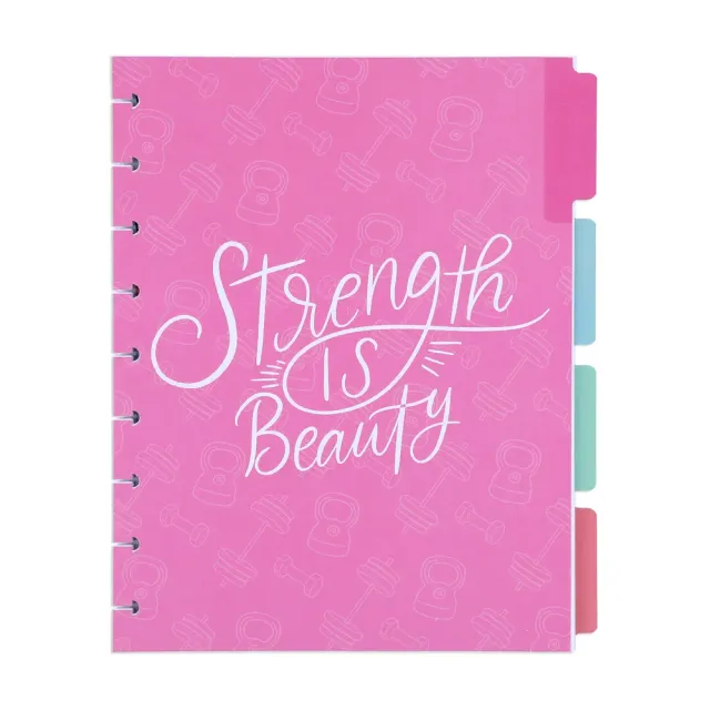 Happy Planner Strength is Beauty recharge agenda fitness 4 mois