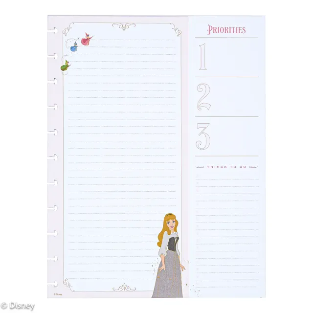 Happy Planner Disney Aurore papier Big 40 feuilles dashboard