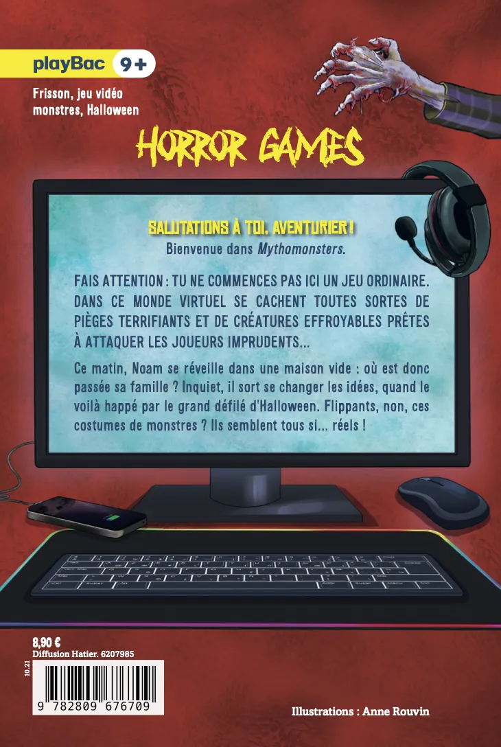 Horror Games Mort de rire Tome 3 roman monstres dès 9 ans