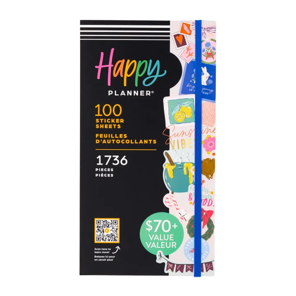 Happy Planner Seasonal Delights Mega Value Pack stickers 100 feuilles saison