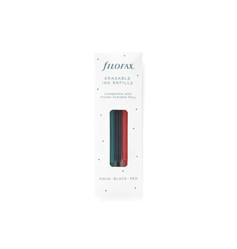 Filofax Clipbook recharges stylo effaçable 3 couleurs