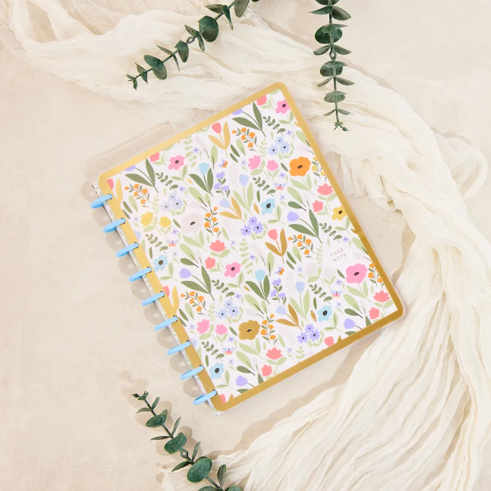 Happy Planner Soft Florals carnet Classic 60 feuilles ligné pointillé