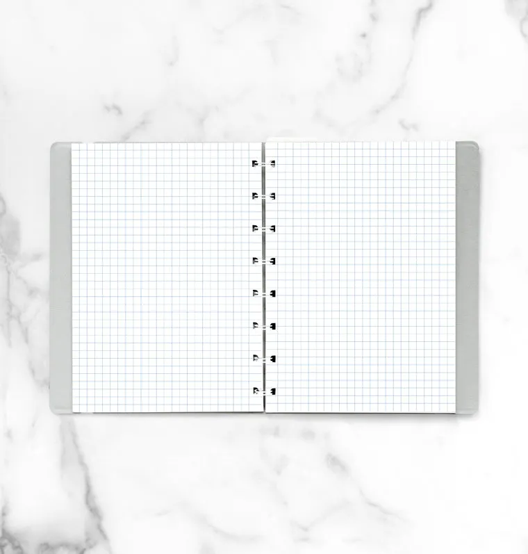 Filofax Notebook recharge A5 feuilles à carreaux