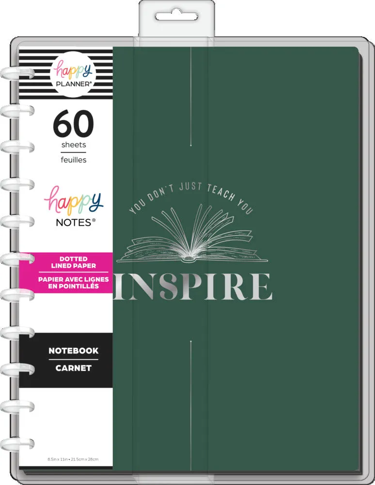 Happy Planner Brave Inspired Teacher carnet Big pointillé