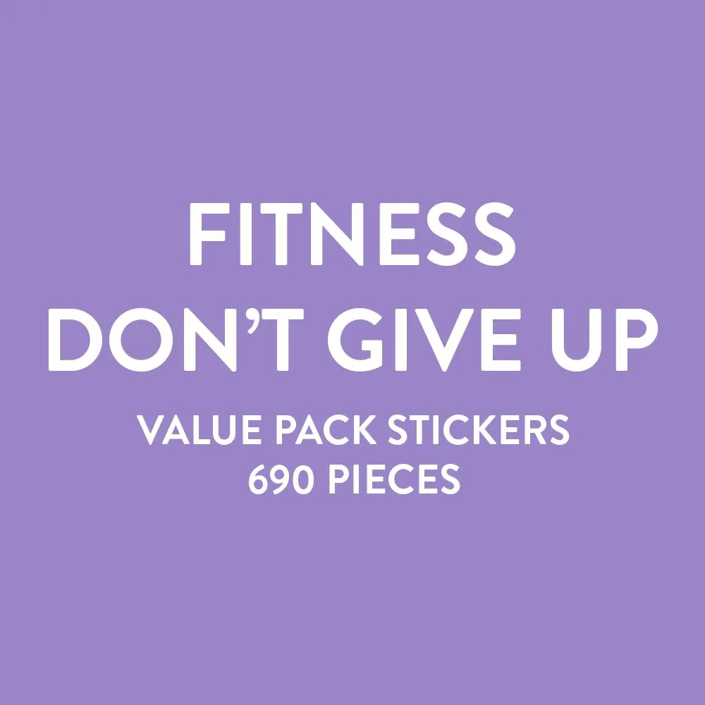 Happy Planner Fitness stickers sport Don't Give Up 690