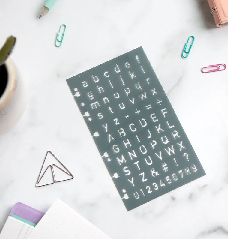 Filofax Classic pochoir lettres stencil A5 Personal