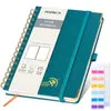 Poprun WH145P journal uni spirale vert pacifique 128 pages