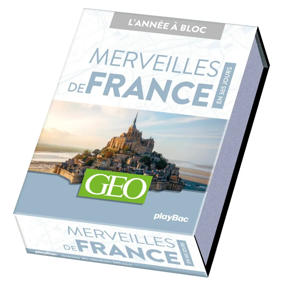 Frigobloc Géo calendrier Merveilles de France 365 jours
