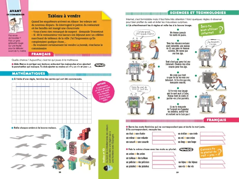 Les Incollables Cahier de vacances CE1 au CE2 7-8 ans corrigés