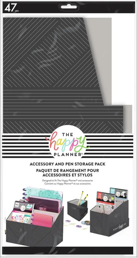 Happy Planner Align kit boîtes rangement lot 3 pièces géométrique