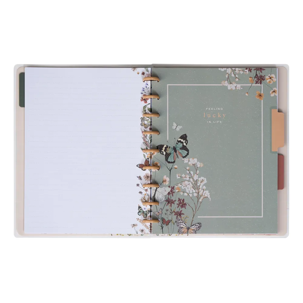 Happy Planner Wild Fields carnet classic 60 feuilles pointillé fleuri