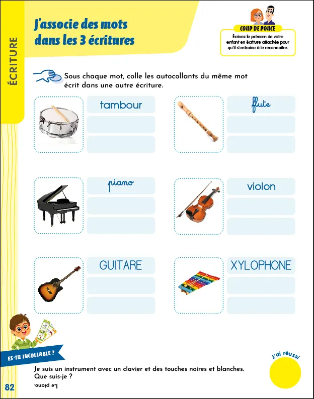 Les Incollables Vive la maternelle Grande section cahier maternelle