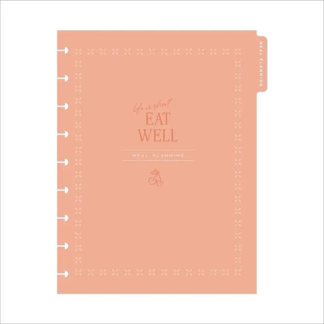 Happy Planner Meal Planning recharge Classic 6 mois menus