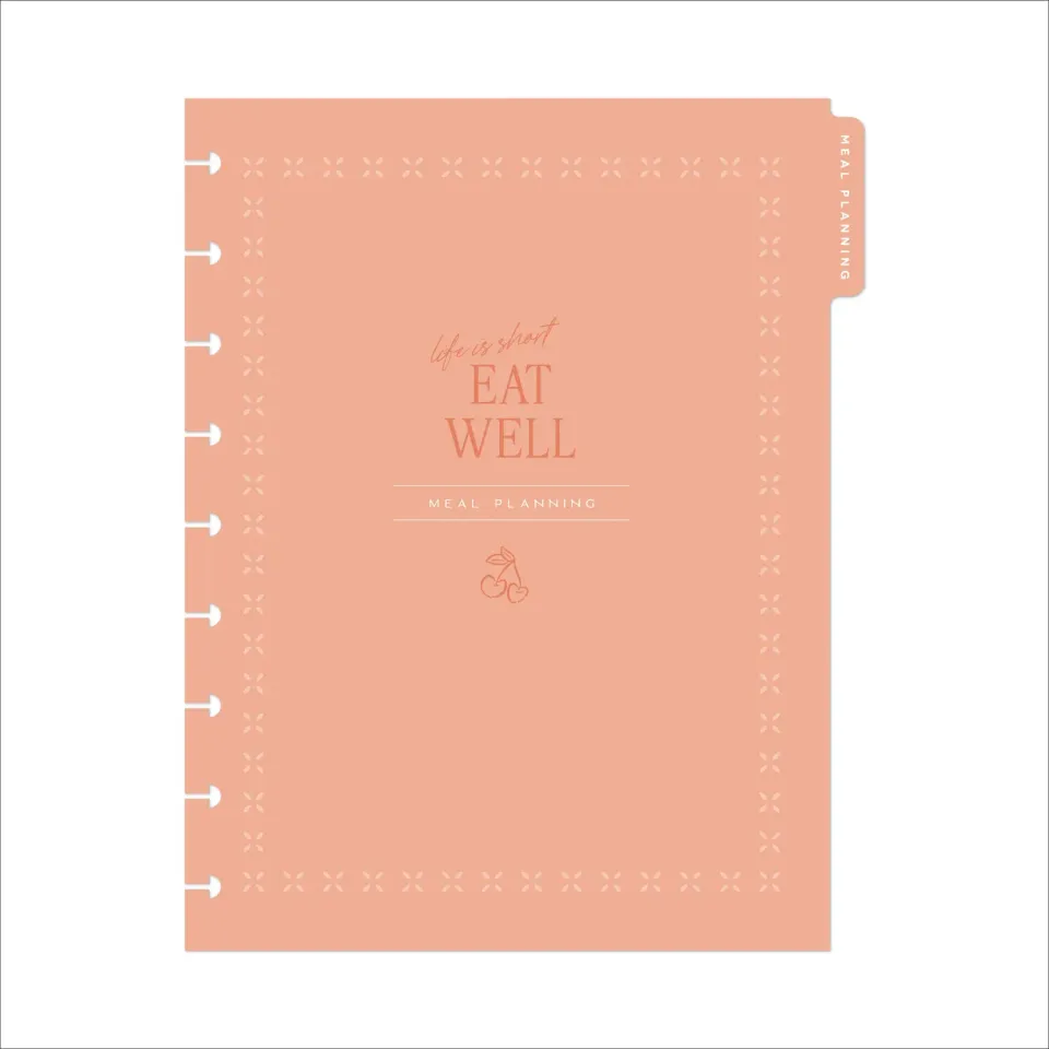 Happy Planner Meal Planning recharge Classic 6 mois menus