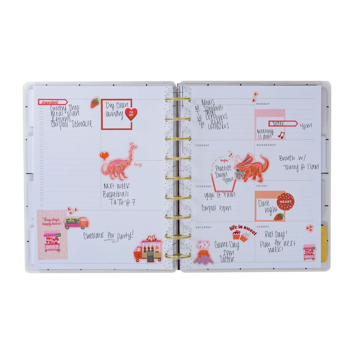 Happy Planner Sweet Simple agenda non daté Classic dashboard 12 mois