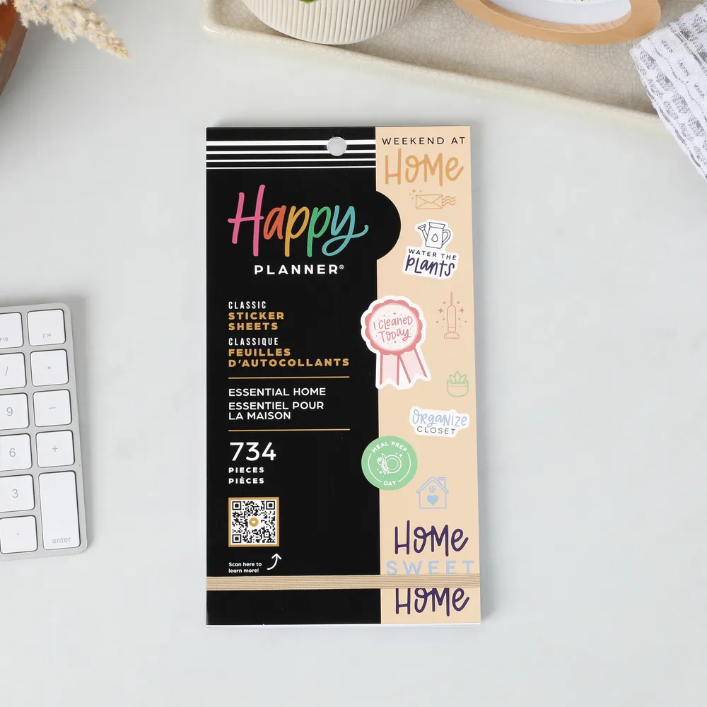 Happy Planner Essential Home stickers Classic 734