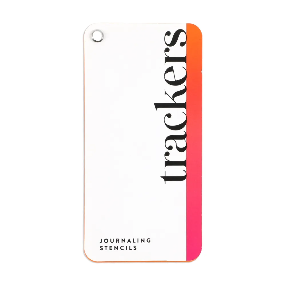 Happy Planner Trackers pochoir éventail 5 planches