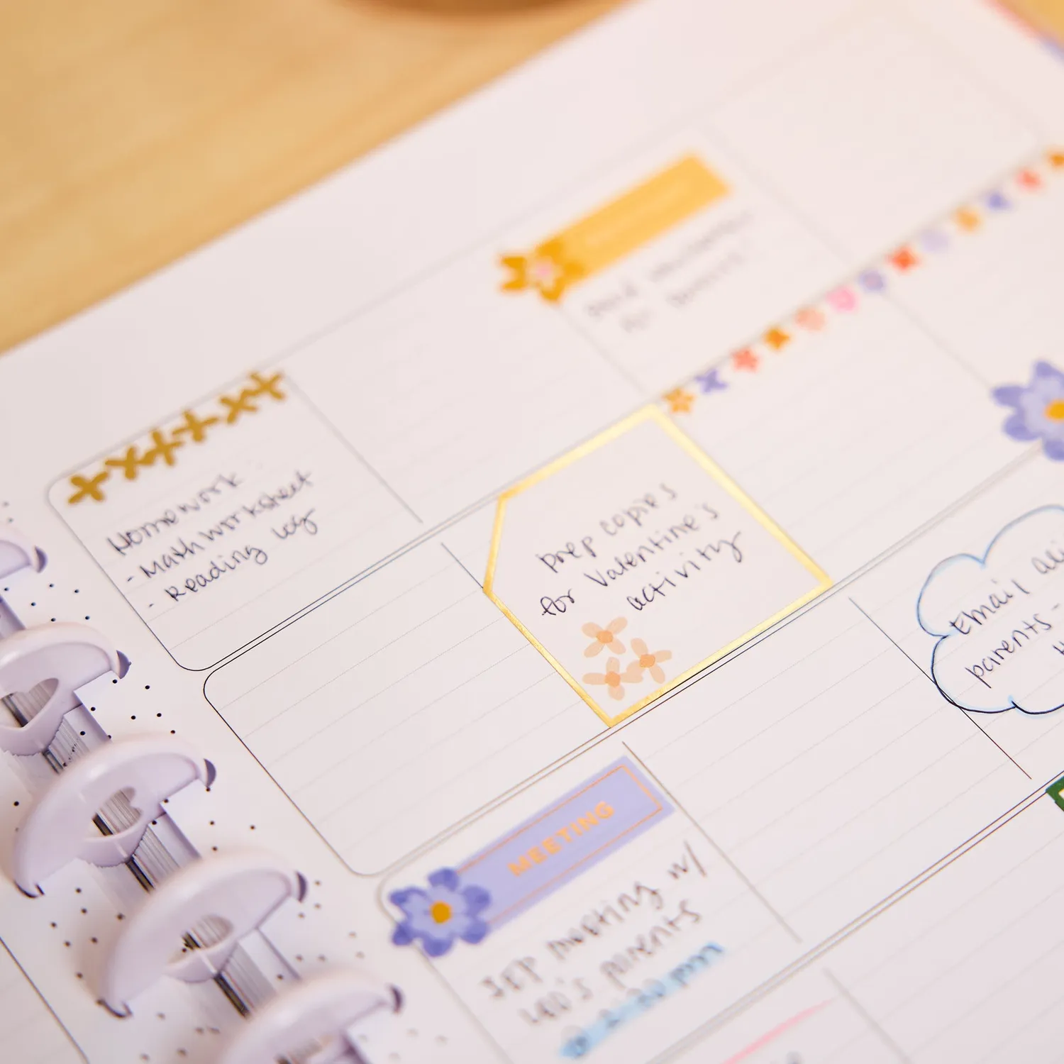 Happy Planner Blossom Bright 2026-2027 agenda professeur Big