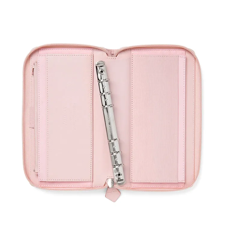 Filofax Saffiano Personal organiseur zip noir RFID