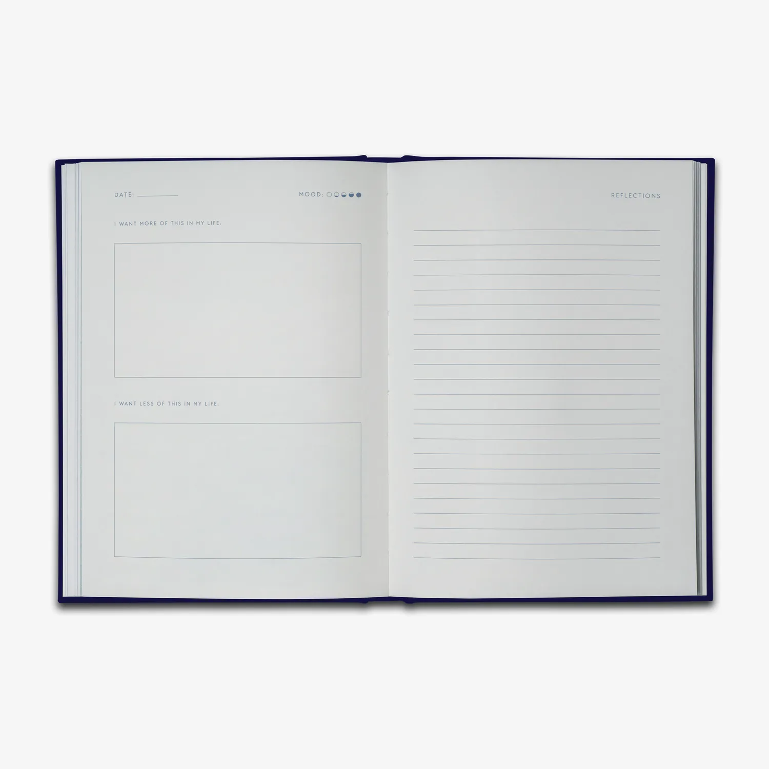 Kartotek Reflections journal guidé bleu nuit