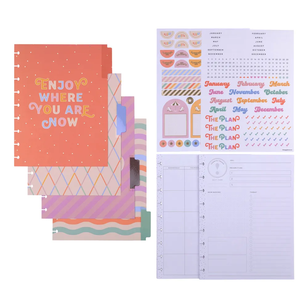 Happy Planner Boardwalk Ice Cream extension journalière 4 mois