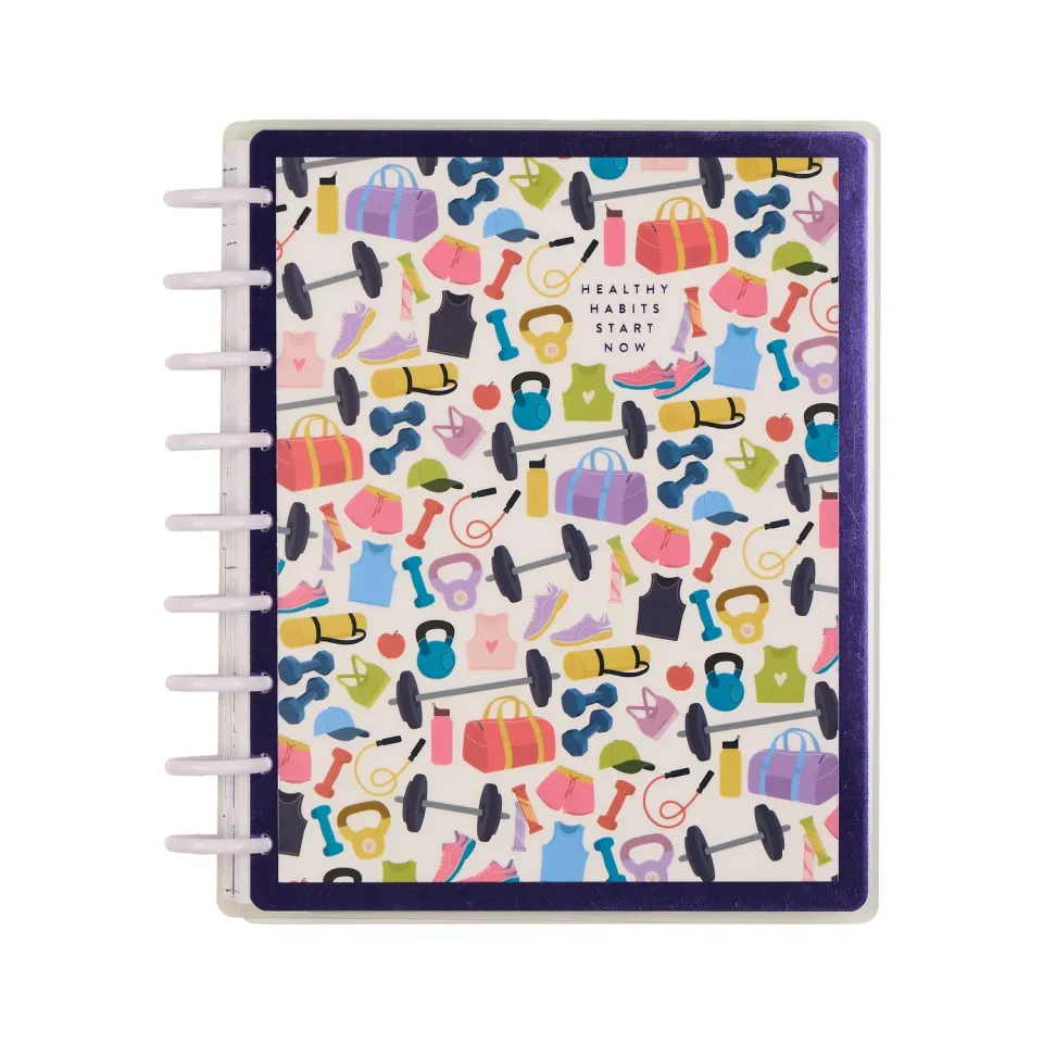 Happy Planner Fitness Icons 2026 agenda fitness Classic 12 mois