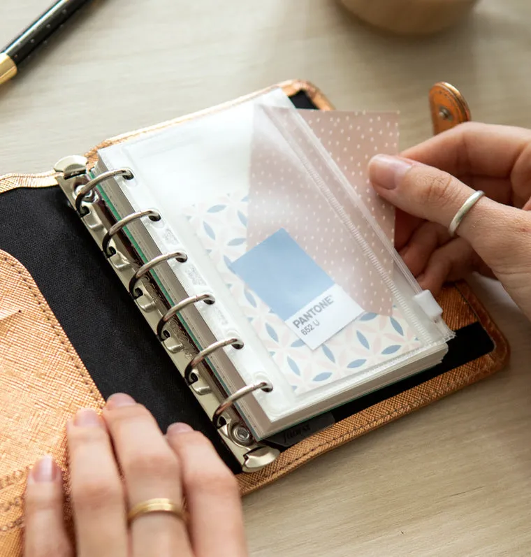 Filofax pochette transparente zippée Pocket