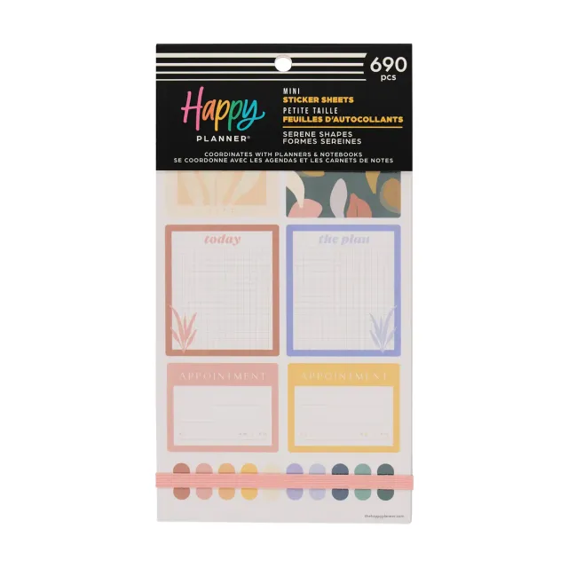 Me & my big ideas Happy Stickers Serene Shapes stickers Mini 690 pièces