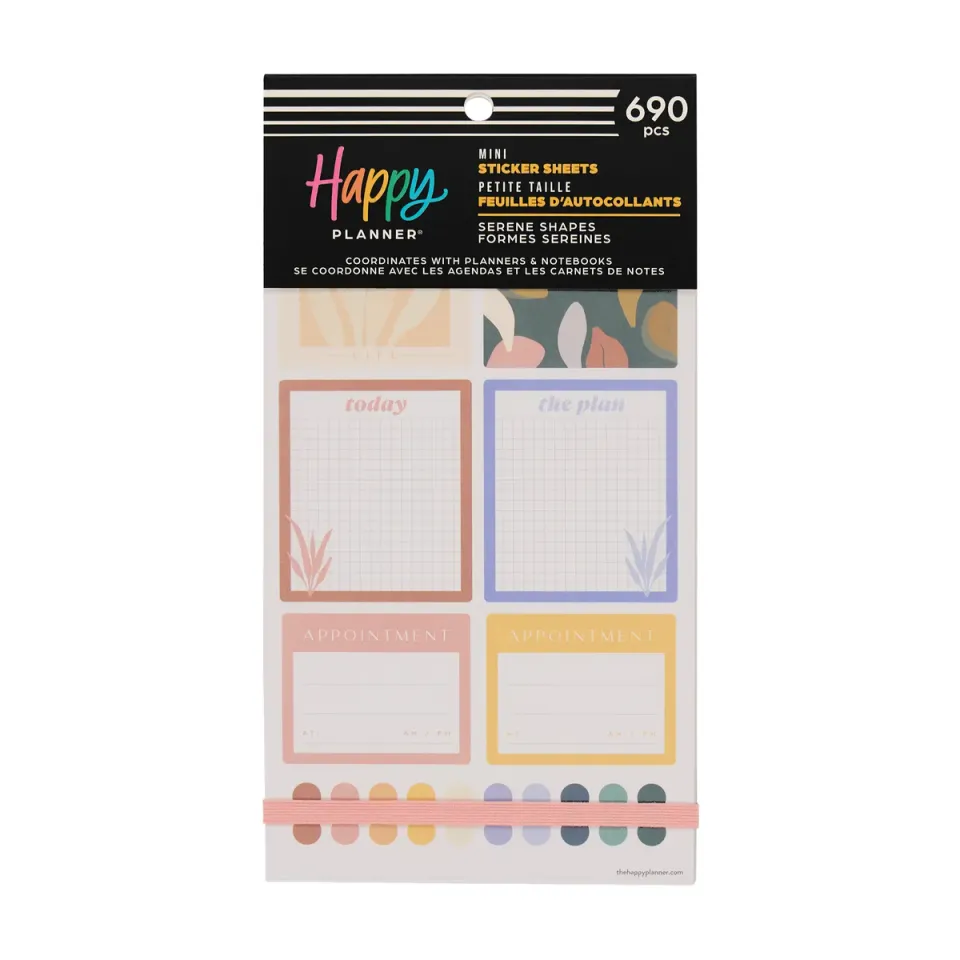 Me & my big ideas Happy Stickers Serene Shapes stickers Mini 690 pièces